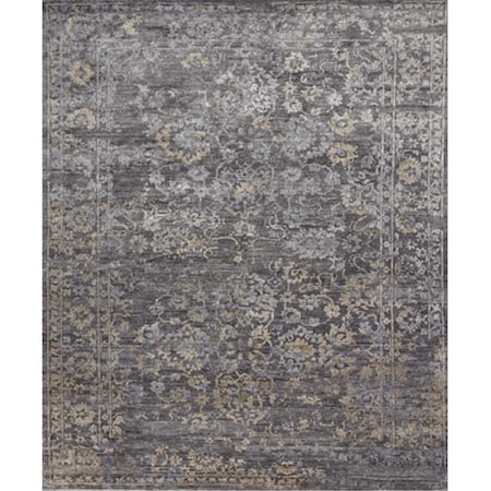 Loloi 7 ft. 9 in. x 9 ft. 9 in. Mirage Rectangular Shape Hand Knotted Area Rug- Raven MIGEMK-01RV007999